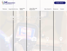 Tablet Screenshot of mirowskiinspections.com
